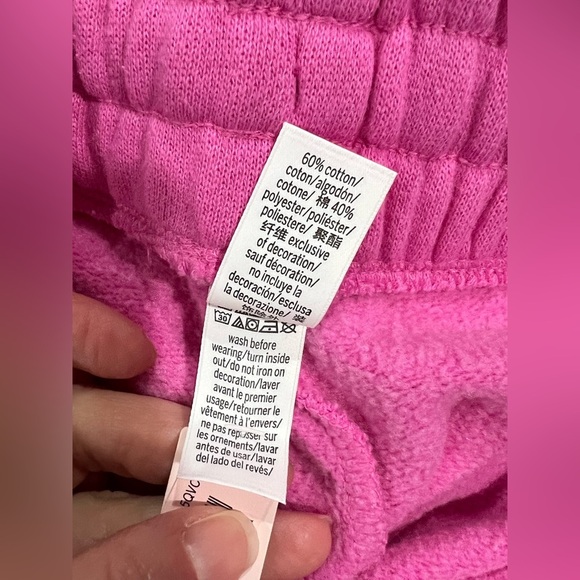 NEW NWT VS Victoria secret sweats joggers M medium pink ombré - Picture 7 of 9
